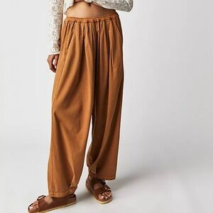 Free People To The Sky Parachute Pants Brown